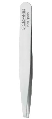 3 CLAVELES PINZA DE DEPILAR RECTA 10 CM INDIVIDUAL