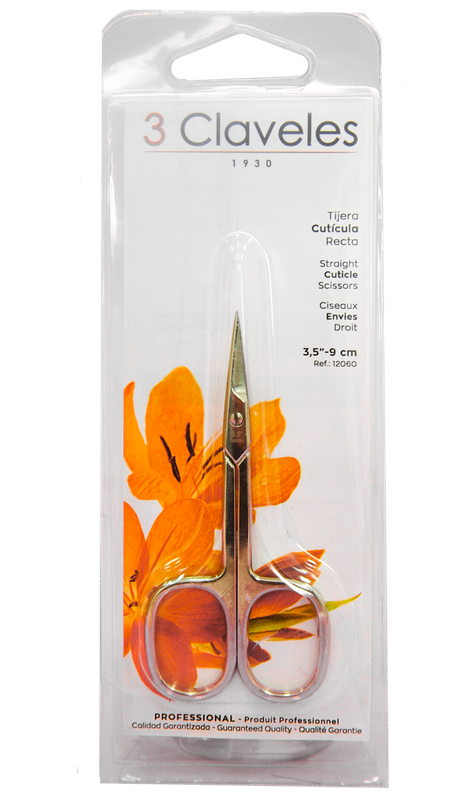 3 CLAVELES TIJERA CUTICULA DE MANOS RECTA 3.5