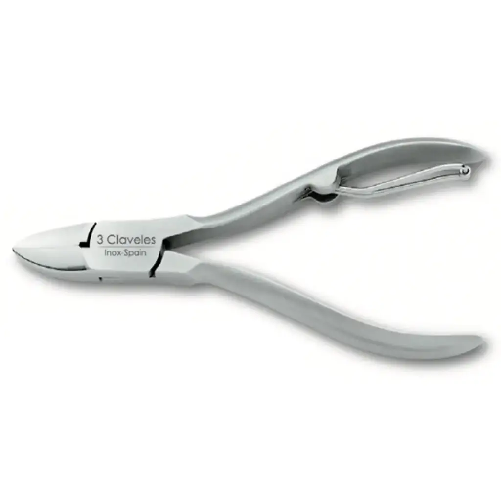 3 CLAVELES ALICATE UÑAS INOXIDABLE 10 CM