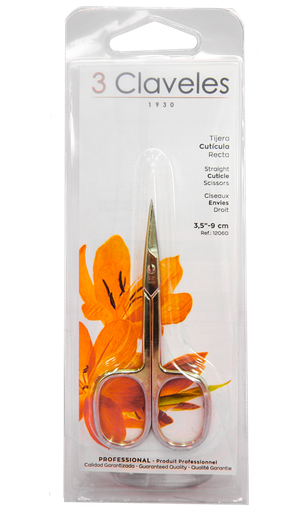 3 CLAVELES TIJERA CUTICULA DE MANOS RECTA 3.5