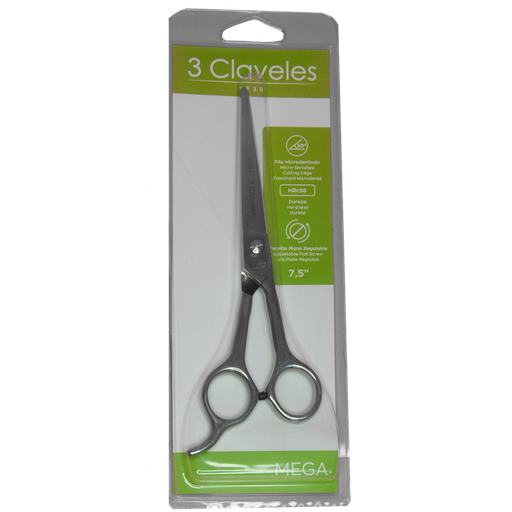 3 CLAVELES TIJERA DE CORTE MICRODENTADA 7.5 MEGA