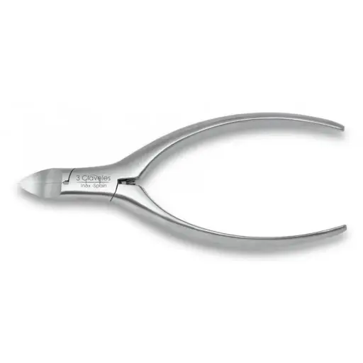 3 CLAVELES ALICATE PEDICURO INOXIDABLE 14 CM