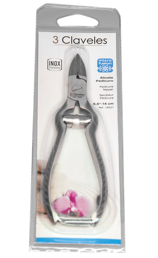 3 CLAVELES ALICATE PEDICURO INOXIDABLE 5.5 14 CM