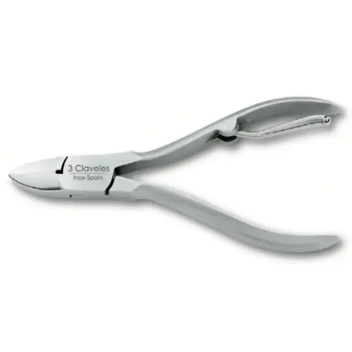 3 CLAVELES ALICATE UÑAS INOXIDABLE 10 CM