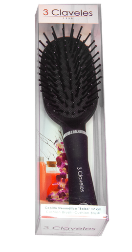 3 CLAVELES CEPILLO NEUMATICO DE BOLSO 17 CM